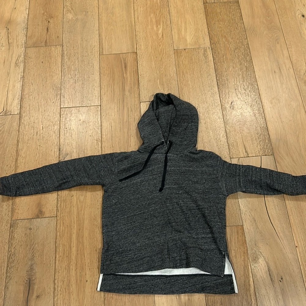 JCrew XS hoodie women dark charcoal